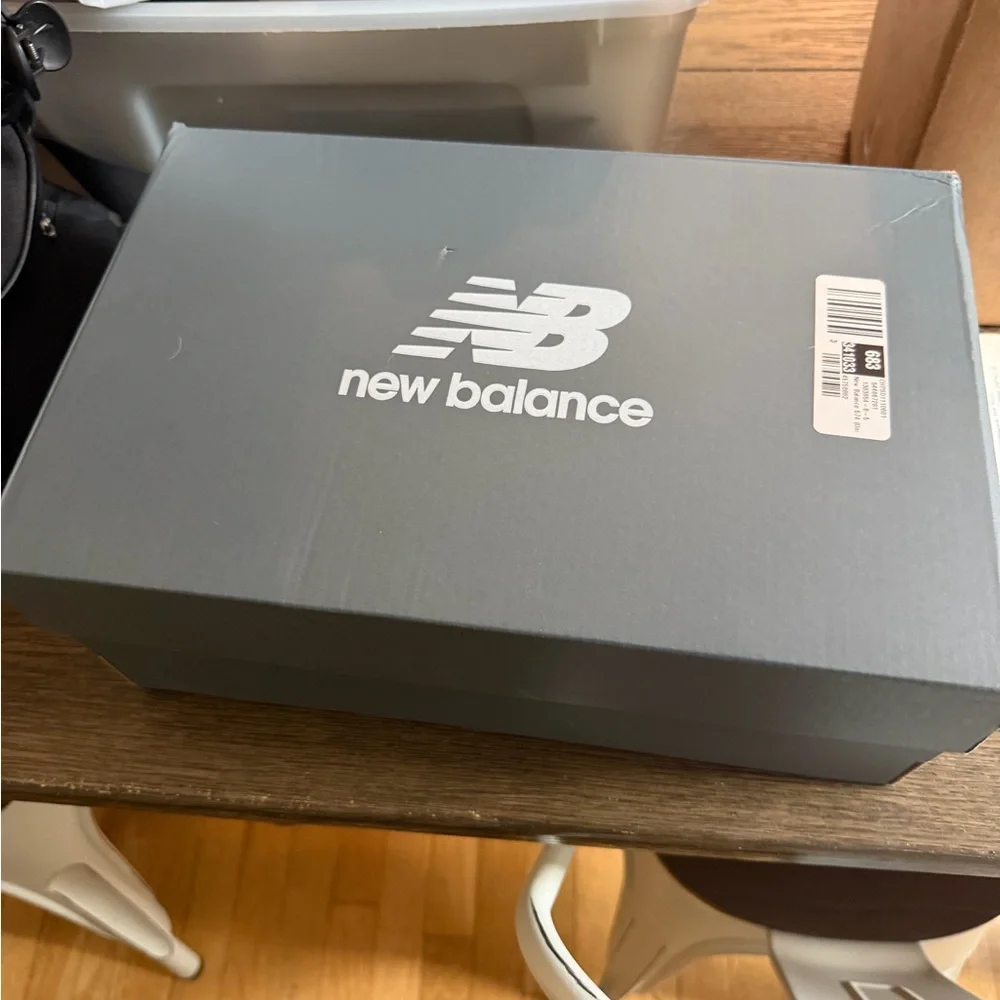 New Balance 574 Orange & Blue Shoe Box Label - Picture 4 of 4